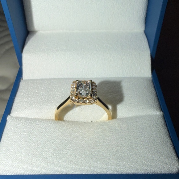 Badgley Mischka Gold Women's Ring 14k size 7 - Picture 5 of 14